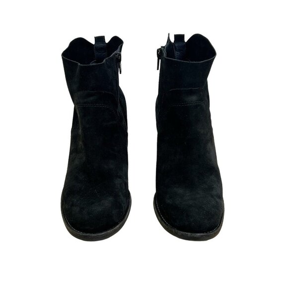 Paul Green Nora Water Resistant Black Suede Block Heel Ankle Boot‎  US 9b - Picture 8 of 10